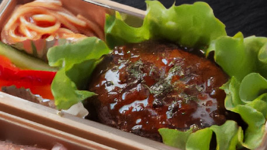 手ごねハンバーグ&厳選牛ローストビーフ2段御膳