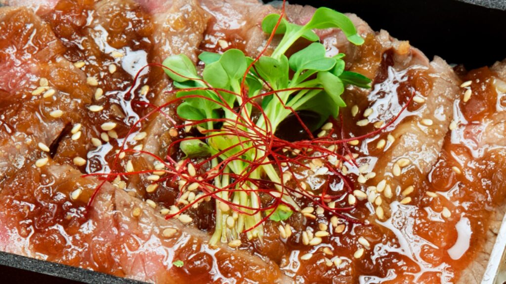 アンガス牛ステーキの幕の内膳