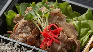 あさり&ちりめんしらすと厳選牛焼肉御膳