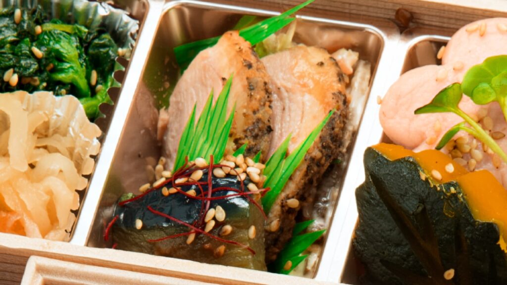 A4黒毛和牛ローストビーフ2段御膳