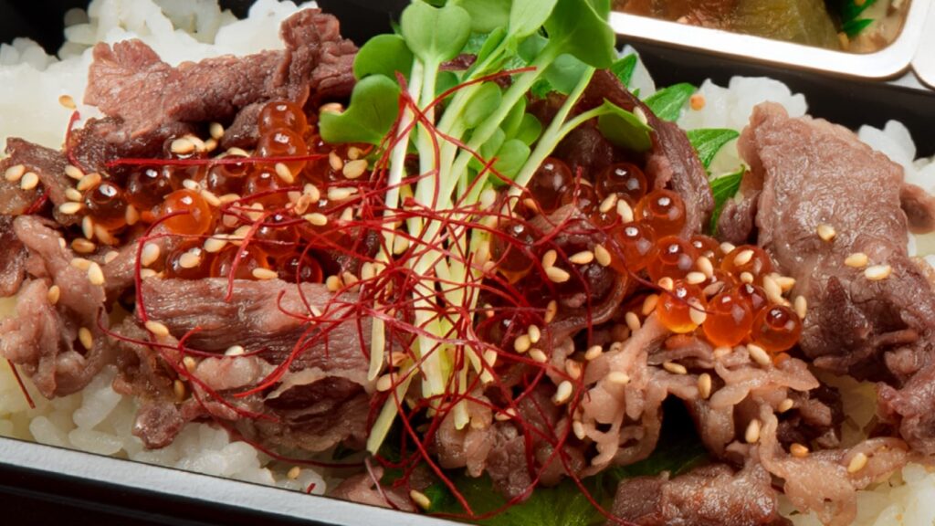 黒毛和牛焼きしゃぶといくらの他人御膳